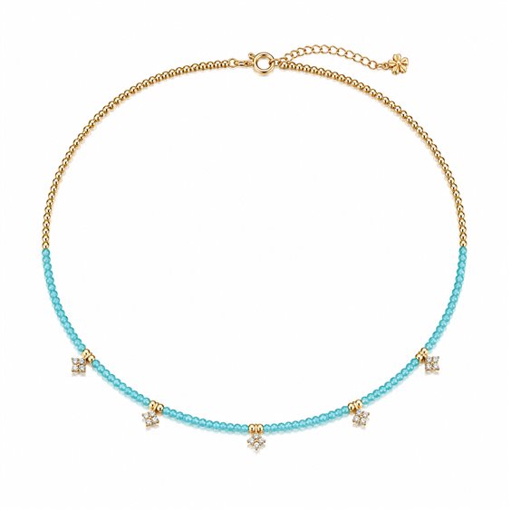 Collana Versari Donna in Argento C253-AZZURRO - C253-AZZURRO